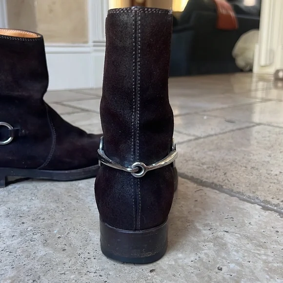 Gucci horsebit low ankle boots